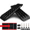 X-BULL Recovery Tracks with Bag and Mounting Pin Set 4x4 Recovery Boards Offroad 4wd Tracks 22046LBS/10000KG Stand for Automotive Accessories Tires and Wheels in The Sand Mud Snow(GEN 3.0 Black)