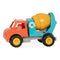 Battat – Spinning Cement Truck – Classic Toddler Trucks – Kids Construction Toys – Soft Rubber Wheels – 18 Months + – Cement Mixer