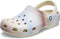 Crocs Unisex Adult Classic Color Dip Clog, Bone/Multi, US M12/W14