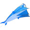 IMAGE Large Dolphin Blue Kite, Frameless Soft Parafoil Giant 3D Beach Kite Easy Fly Breeze Kites for Outdoor, Families, Friends