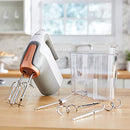 Breville HeatSoft Electric Hand Mixer | Warms Butter for Better Results | 7 Speed Hand Whisk with Powerful 270W Motor | Includes Whisk, Beaters, Dough Hooks & Storage Case [VFM021]