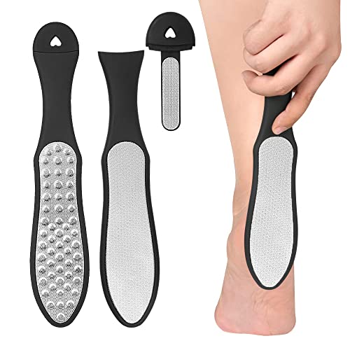 Foot File, with Mini-File Dead Skin Remover for Feet, Foot Care Pedicure Stainless Steel File to Removes Hard Skin