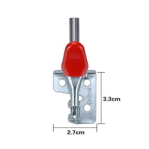 E-TING 4 PCS Hand Tool Toggle Clamp 301AM 99lbs Holding Capacity Stroke Push Pull Action Hand Tool Light Duty Toggle Clamp Tool