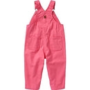 Carhartt baby-girls Bib Overalls (Lined and Unlined), Carhartt Pink Lemonade, 18 Months