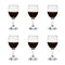 BTGLLAS 120ML 4 Ounce - Set of 6 Classic Red Wine Glasses Durable Clear White Lead-free Glass Cup For Party (Glass, 6Pcs4OZ)