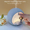 SISETOP USB Diffuser, Ultrasonic Essential Oil Diffuser, 100ML Aromatherapy Diffuser Humidifier with Night Light & 2 Mist Modes, Electric Mini Aroma Diffuser for Spa, Yoga, Baby, Kids, Gift, Gray