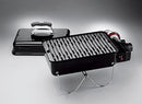 Weber Go-Anywhere Gas Barbeque Grill | Portable Gas BBQ Grill | Table Top Camping Barbeque with Lid | Porcelain-Enamelled Bowl | Small & Lightweight Deep Dish Outdoor Stove - Ivory (1125004)