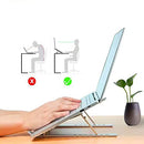 Laptop Stand,Adjustable Aluminum Laptop Tablet Stand,Foldable Portable Desktop Holder,Computer Stand,with Laptop Cleaning Towel (Non-Fixed Color) and Cleaning Brush