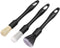 Rainbow-AU 3pcs Car Detailing Brushes Set Soft Auto Detailing Brush Kit Interchangeable Different Sized Car Detail Cleaning Tool Reusable Car Detailing Brush for Car Interior Exterior Wheels