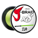 J-BRAIDX8, Bulk, Chartreuse, Mono Dia.= 2.5lb.