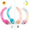 Chiwava 4 Packs 15 Inch Long Soft Plush Cat Toys Mice with Bell Rustle Sound Small Mouse Activity Interactive Toy