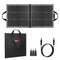 100W 18V Portable Solar Panel, FF FLASHFISH Foldable Solar Charger with 5V USB 18V DC Output Compatible with Portable Generator, Smartphones, Tablets and More