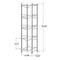 OYEAL 5 Tier Water Bottle Organizer Vertical Free Standing Storage Shelf Metal Water Cooler Dispenser Heavy-Duty Water Holder Stand for Kitchen Party Pantry, Sliver