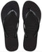Havaianas Slim Flatform Womens Thongs Sandals, 39/40 BR Size, Black