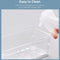 23 PCS Clear Plastic Drawer Organizers Set, 5 Different Size Bathroom and Vanity Drawer Organizer Trays, Storage Bins for Makeup, Jewelries, Kitchen Utensils and Office