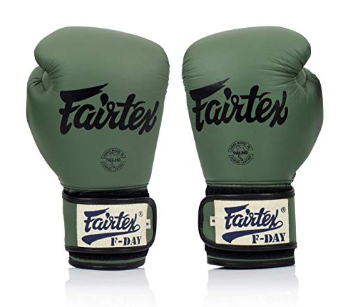 Fairtex BGV11 Muay Thai Boxing Gloves for Men, Women & Kids| MMA Gloves for Martial Arts|Made from Micro Fiber is Premium Quality, Light Weight & Shock Absorbent 16 oz Boxing Gloves-Fday