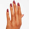 OPI Nail Lacquer, Up to 7 Days of Wear, Chip Resistant and Fast Drying Nail Polish, Malaga Wine, 15ml