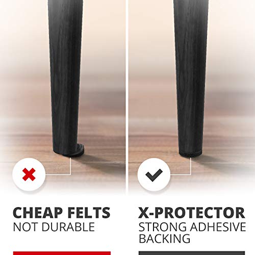 Felt Furniture Pads X-PROTECTOR - 48 Premium Felt Pads Floor Protector - Chair Felts Pads for Furniture Feet Wood Floors - Best Furniture Pads for Hardwood Floors - Protect Your Wood Floors!