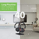 Avantree HT41899 Dual Bluetooth 5.0 Wireless Headphones for TV Watching (Set of 2) with Transmitter (Optical AUX RCA) & Headset Stand, Individual Volume Control, 40Hrs Playtime, Plug n Play, No Delay