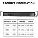 40 60 90cm Aquarium Light Lighting Bar Full Spectrum Plant Fish Tank Lamp Dimmable 5730 LED with Time Extendable Brackets for Saltwater Freshwater Planted Tank (90cm)