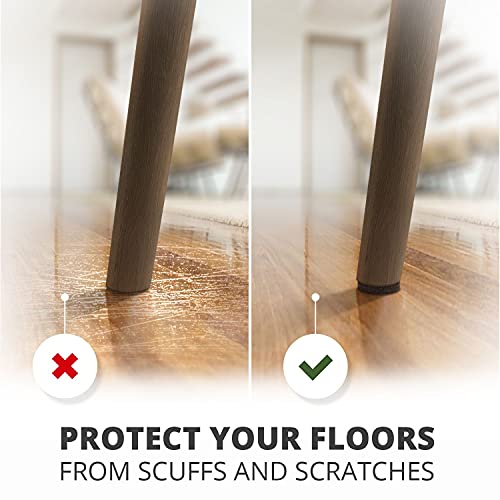 X-PROTECTOR Premium HUGE PACK Felt Furniture Pads 357 pcs! HUGE QUANTITY of Felt Pads For Furniture Feet with MANY BIG SIZES ? Your IDEAL Wood Floor Protectors. Protect Your Hardwood & Laminate Floor!