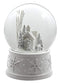 100MM White Christmas Snow Globe from The San Francisco Music Box Company