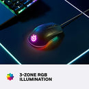 SteelSeries Rival 3 Wired 6-Button 77g Gaming Mouse - Prism 3-Zone RGB Illumination - 8,500 CPI TrueMove Core Optical Sensor
