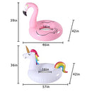 FindUWill 2 Pack 42'' Inflatable Pool Floats Flamingo Unicorn Swim Tube Rings, Beach Floaties, Swimming Toys, Lake and Beach Floaty Summer Toy, Pool Float Raft Lounge for Adults Kids