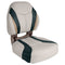 Wise BM11009-988 Premier Series Pontoon Torsa Fold Down Seat, Platinum/Poplar Green/Fawn