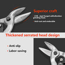 (Right) - Aviation Tin Snips Right Aluminium Snips for Sheet Metal Cutter Metal Shears Metal Snips Heavy Duty