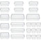 23 PCS Clear Plastic Drawer Organizers Set, 5 Different Size Bathroom and Vanity Drawer Organizer Trays, Storage Bins for Makeup, Jewelries, Kitchen Utensils and Office