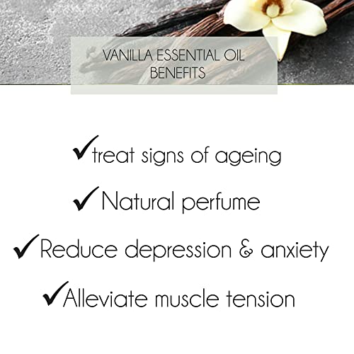 Vanilla Essential Oil For Perfume, Skin Care, Diffuser 10mL 100% Pure Essential Oils