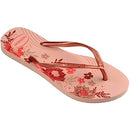 Havaianas Women's Slim Organic Flip-Flop, Rose Ballet/Golden Blush/Gold, 4.5/5 UK, Rose Ballet Golden Blush Gold, 5/6 US