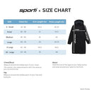 Sporti Comfort Fleece-Lined Swim Parka, Red Shell/ Charcoal Lining, Large