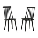 Duhome Dining Chairs Set of 2 Wood Dining Room Chair Black Spindle Side Kitchen Room Country Farmhouse Chairs Black