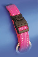 Rogz Classic Reflective Dog Collar Pink Large