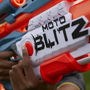 NERF Elite 2.0 Motoblitz Blaster with Scope, Motorized 10-Dart Blasting, Airblitz 6 Darts, 22 Darts, Outdoor Toys for 8 Year Old Boys & Girls, Multicolor (F5872)