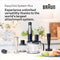 Braun Household MultiQuick 7 Hand Blender MQ7087X , Black, Hand Blender, Food Processor, Mixer, Juicer, ActiveBlade System, EasyClick Plus System, Splash Control