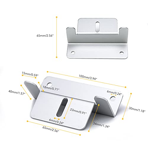 BougeRV Solar Panel Mounting Z Bracket Mount Kits Supporting for RV, Roof, Boat, Off Grid, Set of 8 Units(2 Set)