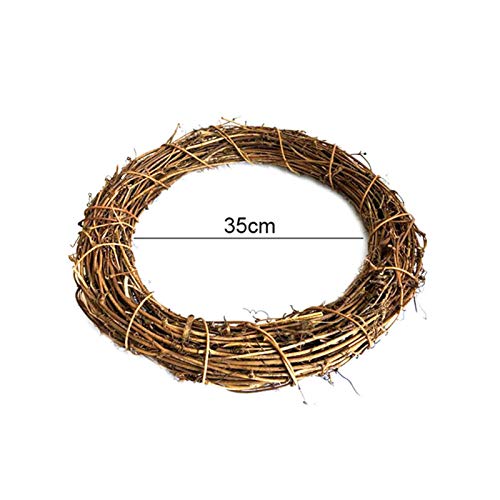 Vine Branch Wreath,Christmas Decoration Rattan Wreath - Natural Vine Wreathes, Rattan Vine Branch Door, Wreath Hoop for DIY, Christmas, Craft, Holiday, Wedding, Party