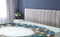 Ambesonne Christmas Fitted Sheet, Vivid Xmas Balls Featured Circle Wreath Traditional Display, Bed Cover with All-Round Elastic Deep Pocket for Comfort, Twin XL Size, Grey Blue