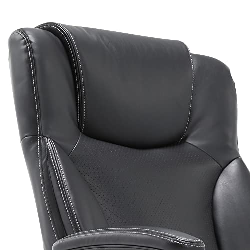 Serta Style Hannah II Office Chair, Bonded Leather, Black