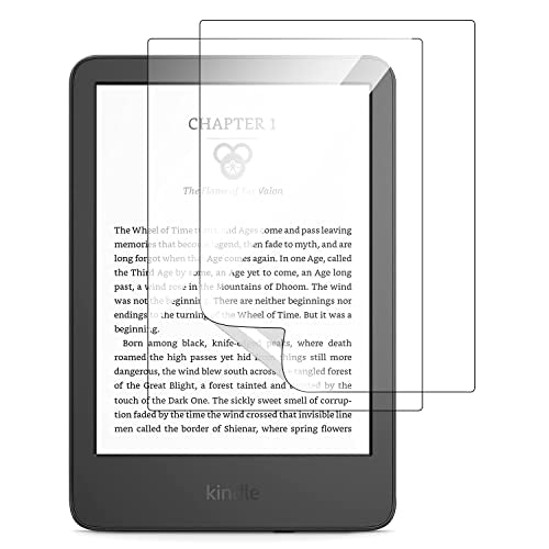 【2 Pack】T Tersely Screen Protector for All-New Kindle (11th Generation-2022, 6 inch), Premium High Definition PET Protective Film -Clear