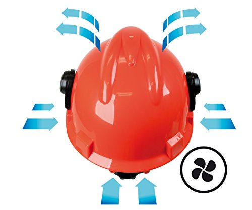 OREGON Yukon Chainsaw Safety Helmet with Protective Ear Muff and Mesh Visor (562412), Black