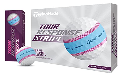 Taylormade TMJ23 TourResponse Stripe BLPNK JPN 23 Tour Response Ball Mens Golf Ball