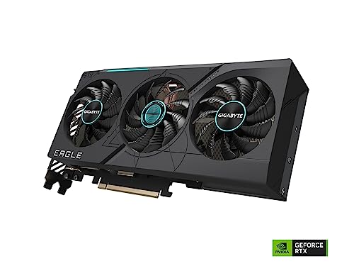 GIGABYTE GeForce RTX 4070 Ti Eagle OC 12G (rev. 2.0) Graphics Card, 3X WINDFORCE Fans, 12GB 192-bit GDDR6X, GV-N407TEAGLE OC-12GD REV2.0 Video Card