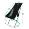 FE Active Camping Folding Chair - Extra Long Portable Compact Folding Beach Chair w/Headrest for More Comfort. Full Aluminum Joints for Hiking, Outdoors, Backpacking, Travel | Designed in California
