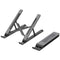 Portable Laptop Stand, OMOTON Laptop Stand for Desk Ergonomic 7-Levels Angles Adjustable Computer Stand, ABS Laptop Riser Holder Compatible with All Laptops(10-15.6")