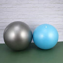 BESPORTBLE 2PCS Yoga Exercise Ball Non-Slip Inflatable Exercise Ball Anti-Burst Ball for Home Gym Balance Stability Pilates 15-35CM(Silver+Blue)