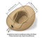 UltraKey Cowboy Hat, Sun Hat Faux Felt Leather Suede Travel Cap Western Hat Outdoor Sun Protect Beige